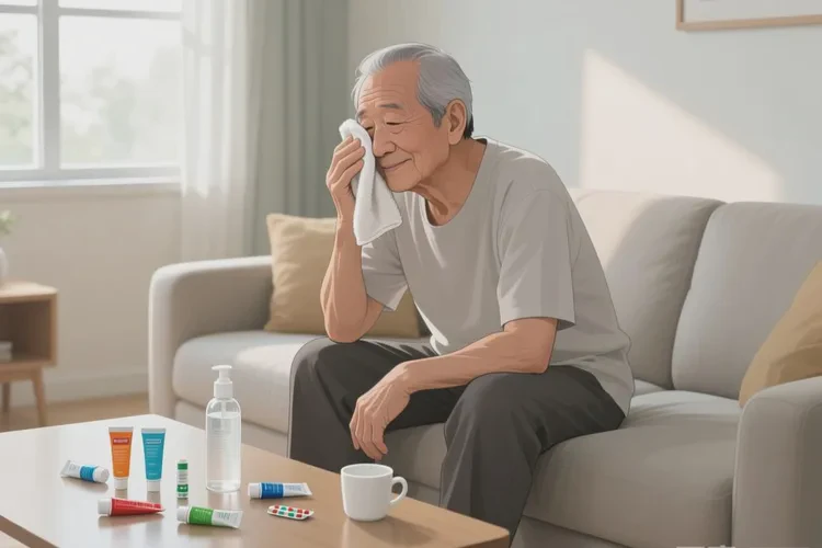 老人面部出现湿疹可以治愈吗(图2)