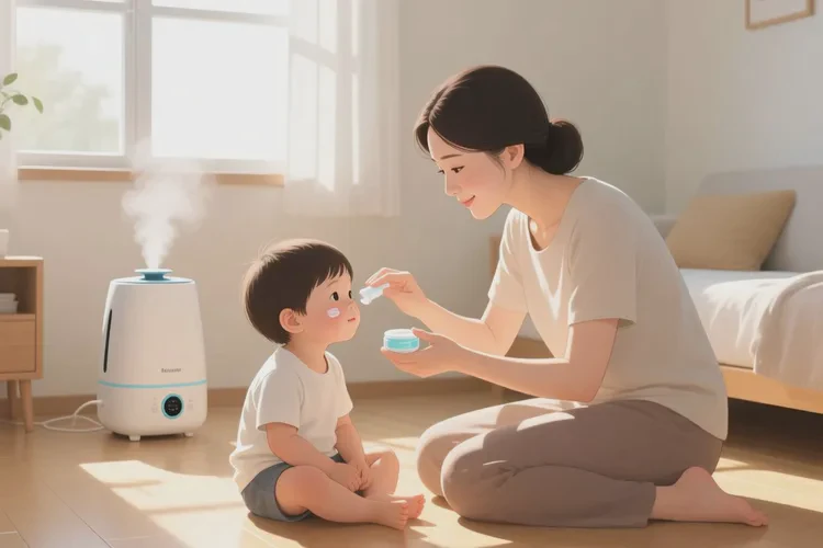 少儿脸上起湿疹可以治愈吗(图1)