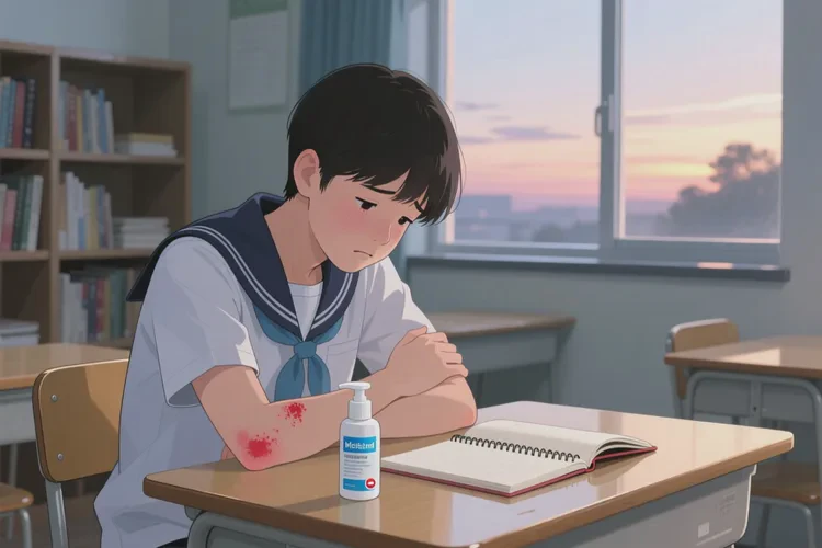 青少年手臂上偶尔长湿疹能治愈吗(图1)