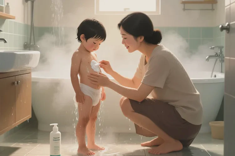 儿童肚子上偶尔起湿疹可以治愈吗(图2)