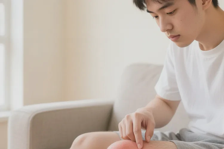 青年人大腿上容易长湿疹能治愈吗(图1)