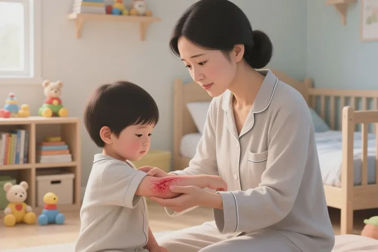 儿童手臂出现湿疹可以治愈吗(图1)