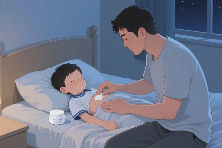 小学生肚子上出现湿疹能治愈吗(图1)