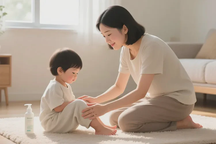 少儿小腿上出现湿疹可以治愈吗(图1)