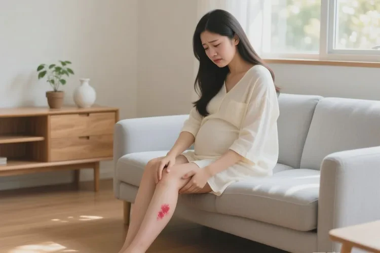 孕妇小腿起湿疹可以治愈吗(图1)