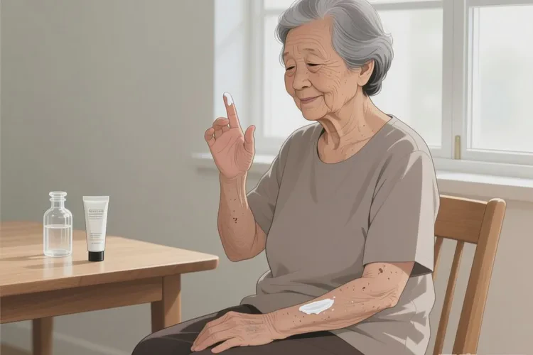 老年人手臂上经常起湿疹可以治愈吗(图1)