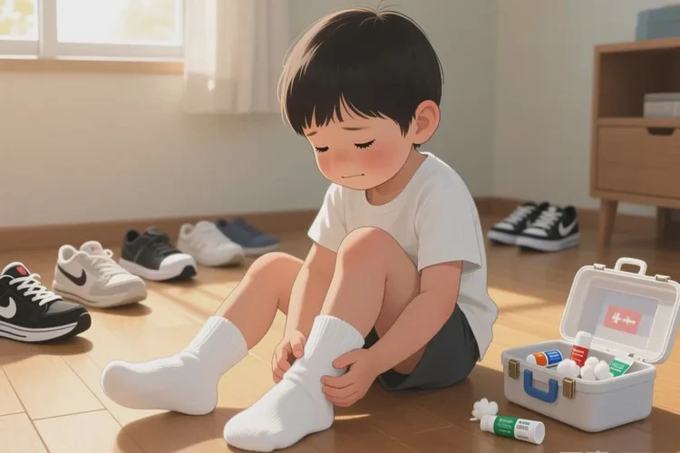 少儿脚上容易起湿疹可以治愈吗(图1)