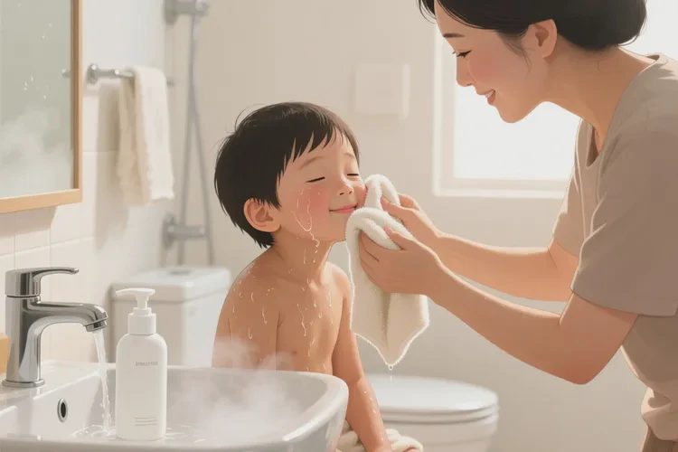 儿童面部容易长湿疹可以治愈吗(图1)