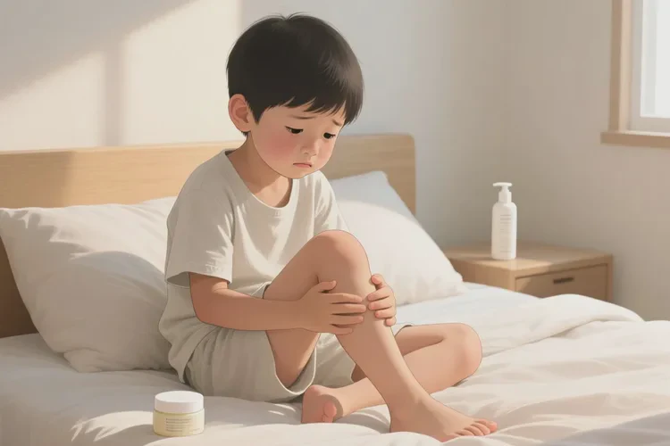 少儿大腿上容易长湿疹可以治愈吗(图1)