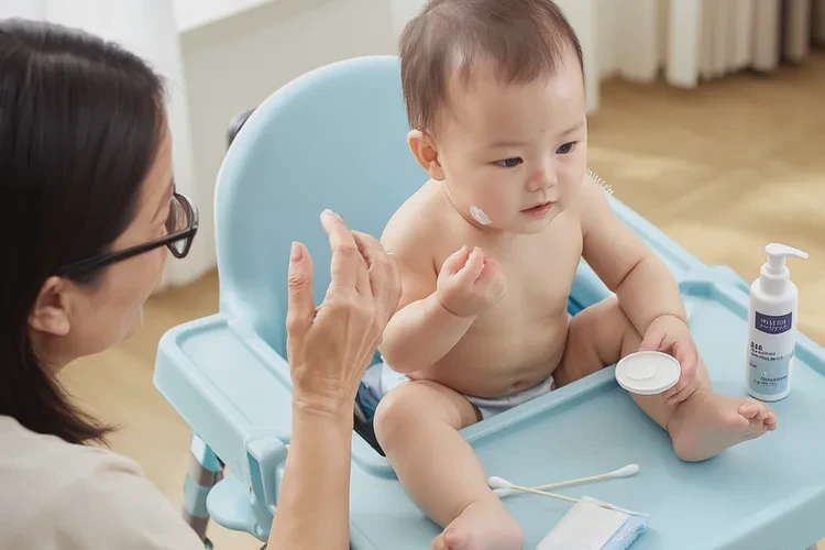 新生儿脖子经常长湿疹能治愈吗(图1)