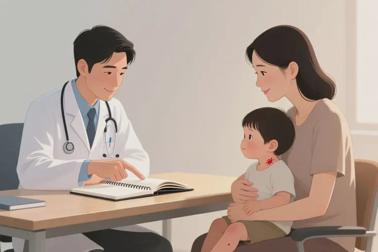 少儿脖子上经常起湿疹可以治愈吗(图2)