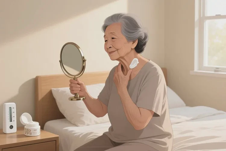 老人脖子上容易起湿疹可以治愈吗(图1)