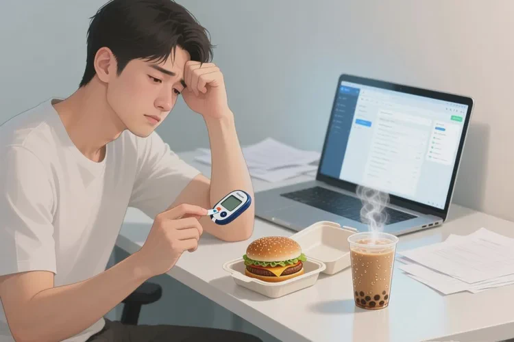 28岁晚餐血糖21.2是怎么回事(图1)