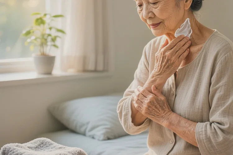 老年人脖子上有湿疹能治愈吗(图1)