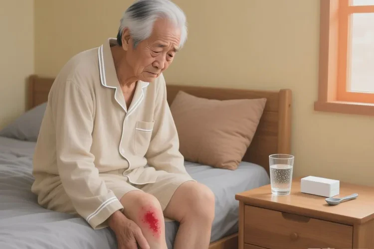 老人大腿起湿疹可以治愈吗(图1)