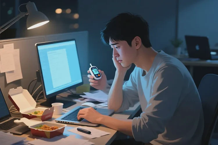 28岁晚餐血糖17.6是怎么回事(图1)