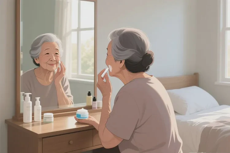 老年人面部容易长湿疹可以治愈吗(图1)