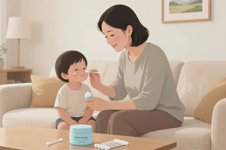 少儿脸上经常长湿疹可以治愈吗(图1)