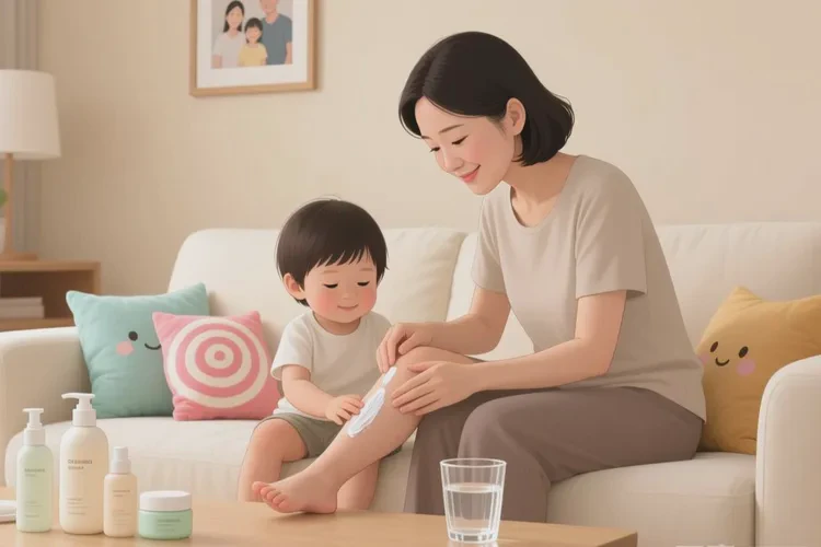 少儿大腿偶尔起湿疹可以治愈吗(图1)