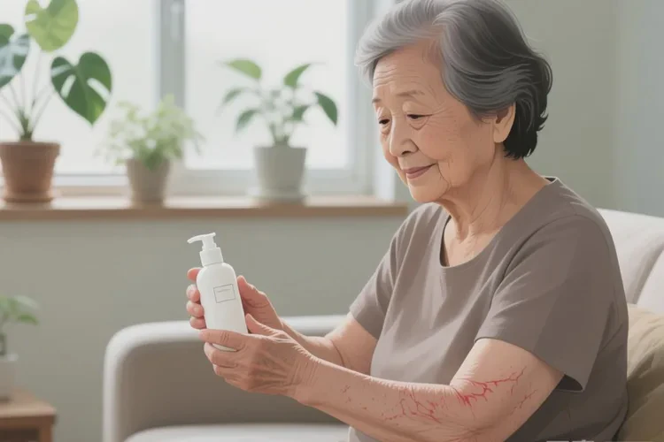 老年人手臂上长湿疹可以治愈吗(图1)