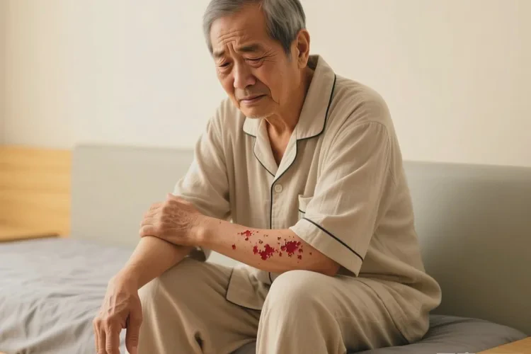 老人手臂上出湿疹可以治愈吗(图3)