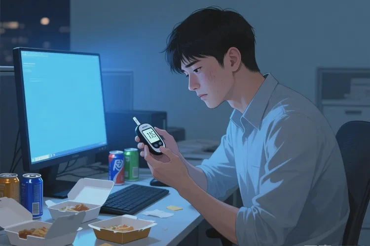 28岁晚餐血糖12.9是怎么回事(图1)