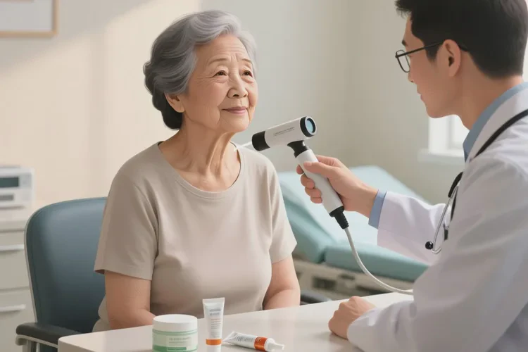 老人脖子偶尔起湿疹可以治愈吗(图1)