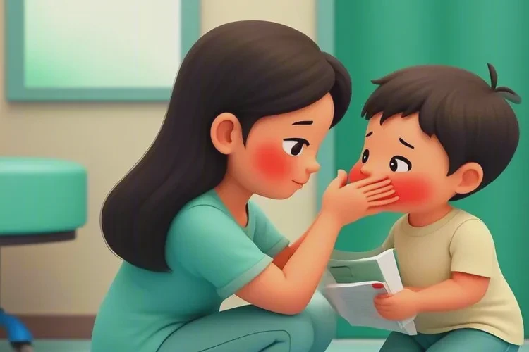 小学生面部偶尔起湿疹能治愈吗(图1)