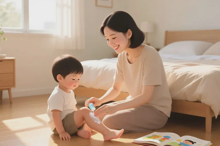 少儿小腿上出湿疹可以治愈吗(图1)