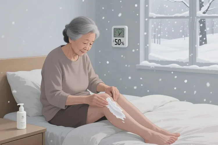 老年人大腿上偶尔起湿疹可以治愈吗(图1)