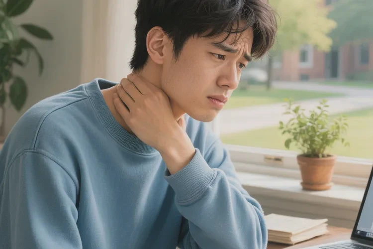 大学生脖子上起湿疹能治愈吗(图1)