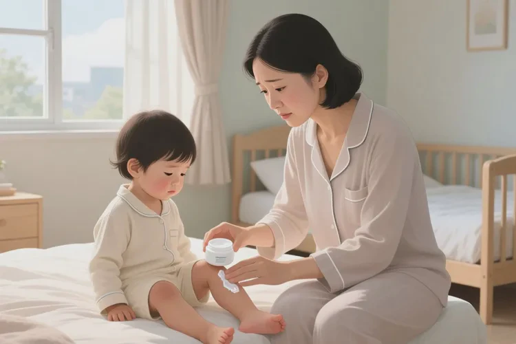 少儿全身偶尔长湿疹可以治愈吗(图1)