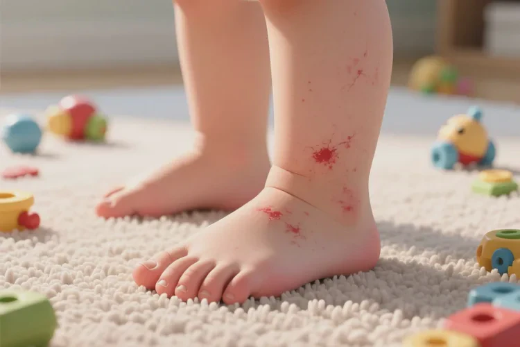 少儿脚上偶尔起湿疹可以治愈吗(图2)