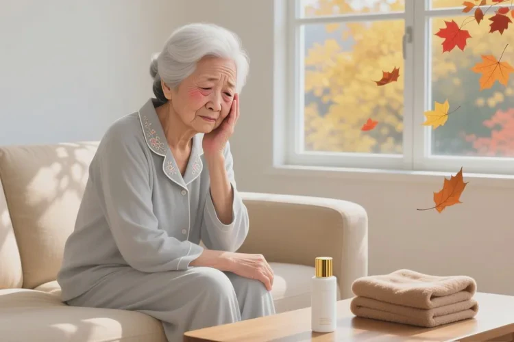 老年人面部偶尔长湿疹可以治愈吗(图1)