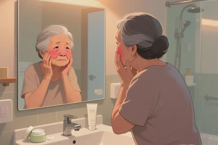 老人面部出现湿疹可以治愈吗(图1)