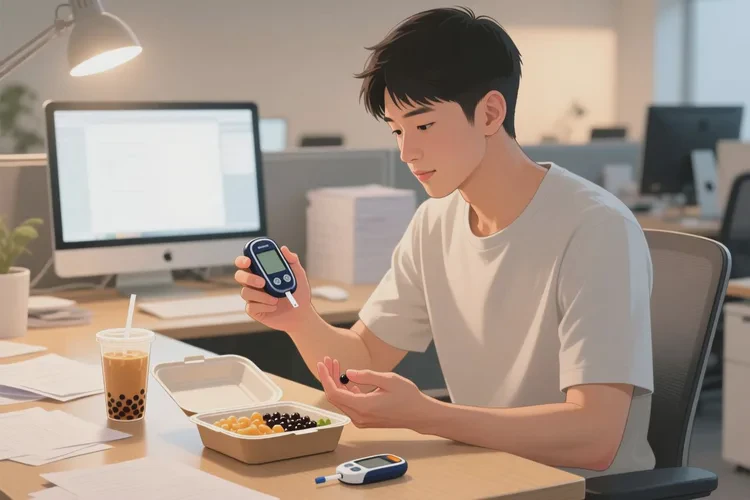 28岁晚餐血糖13.5是怎么回事(图1)