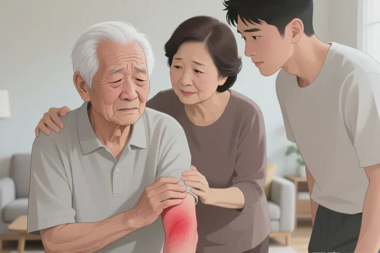 老人手臂出现湿疹可以治愈吗(图1)