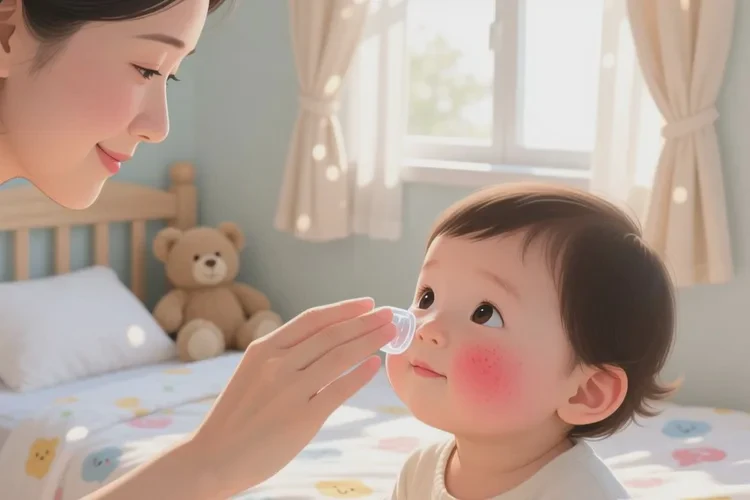 少儿脸上容易长湿疹可以治愈吗(图1)