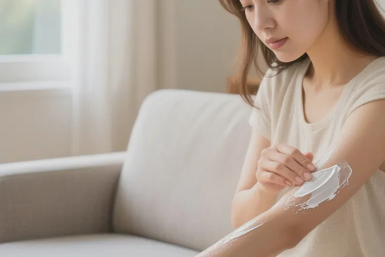 女生手臂偶尔起湿疹能治愈吗(图1)