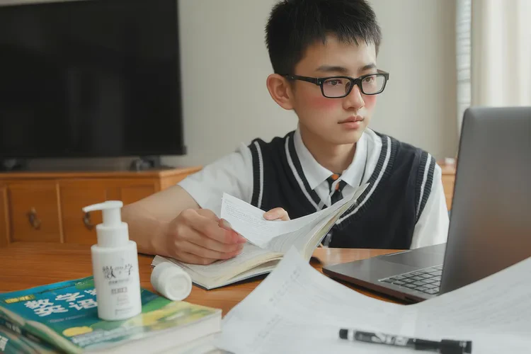 中学生脖子起湿疹能治愈吗(图1)