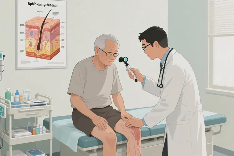 老年人大腿上偶尔起湿疹可以治愈吗(图2)