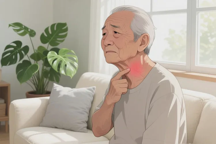 老人脖子偶尔长湿疹可以治愈吗(图1)