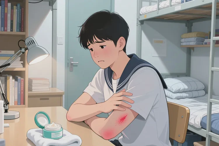 大学生身上偶尔长湿疹能治愈吗(图1)