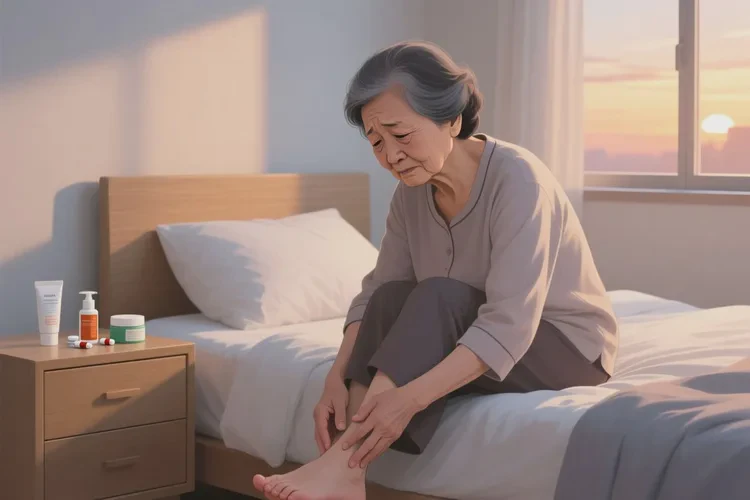 老人脚上起湿疹可以治愈吗(图1)