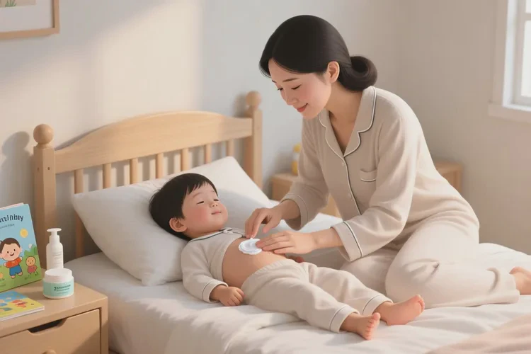 儿童肚子长湿疹可以治愈吗(图1)