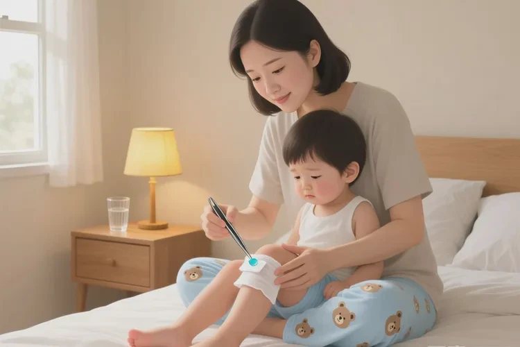 少儿小腿上容易长湿疹可以治愈吗(图1)