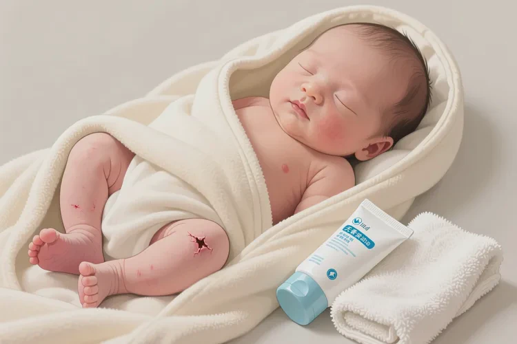 新生儿小腿上容易起湿疹能治愈吗(图2)