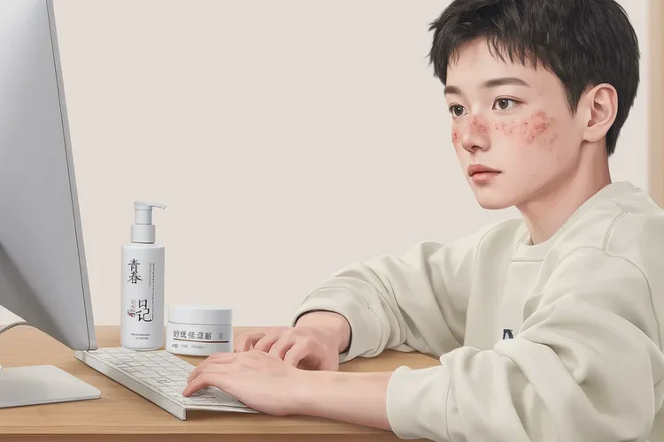 青少年脸上偶尔长湿疹能治愈吗(图1)