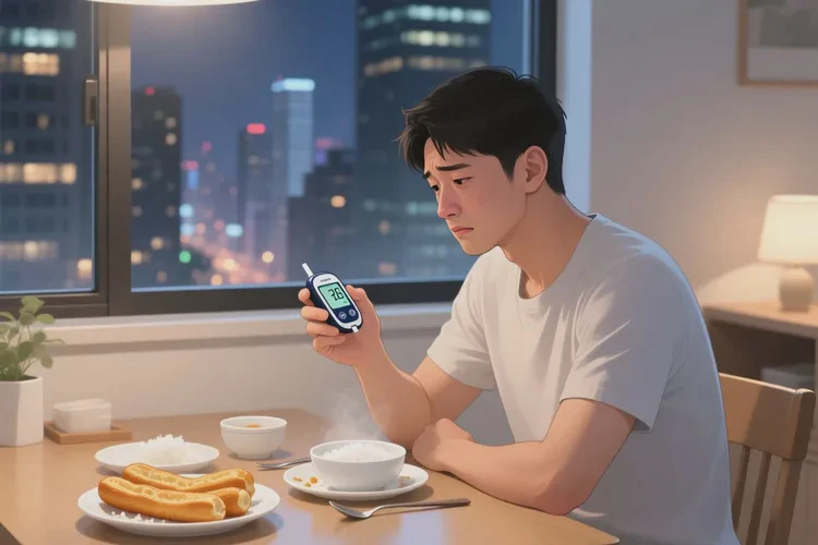 28岁晚餐血糖7.7是怎么回事(图1)