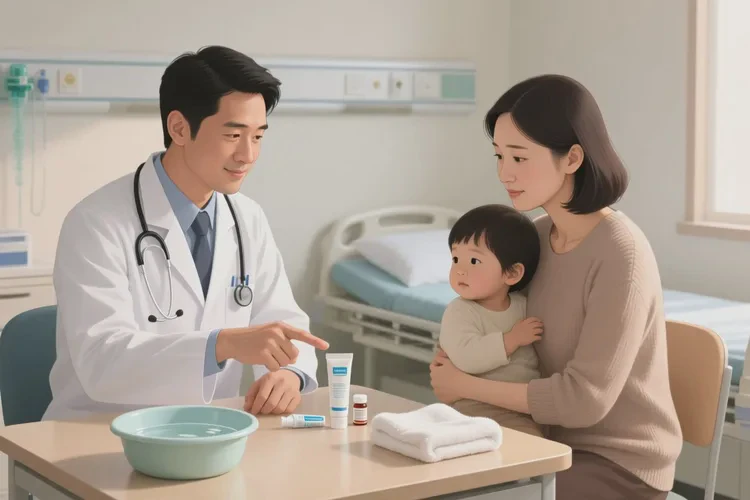 少儿脖子上长湿疹可以治愈吗(图2)